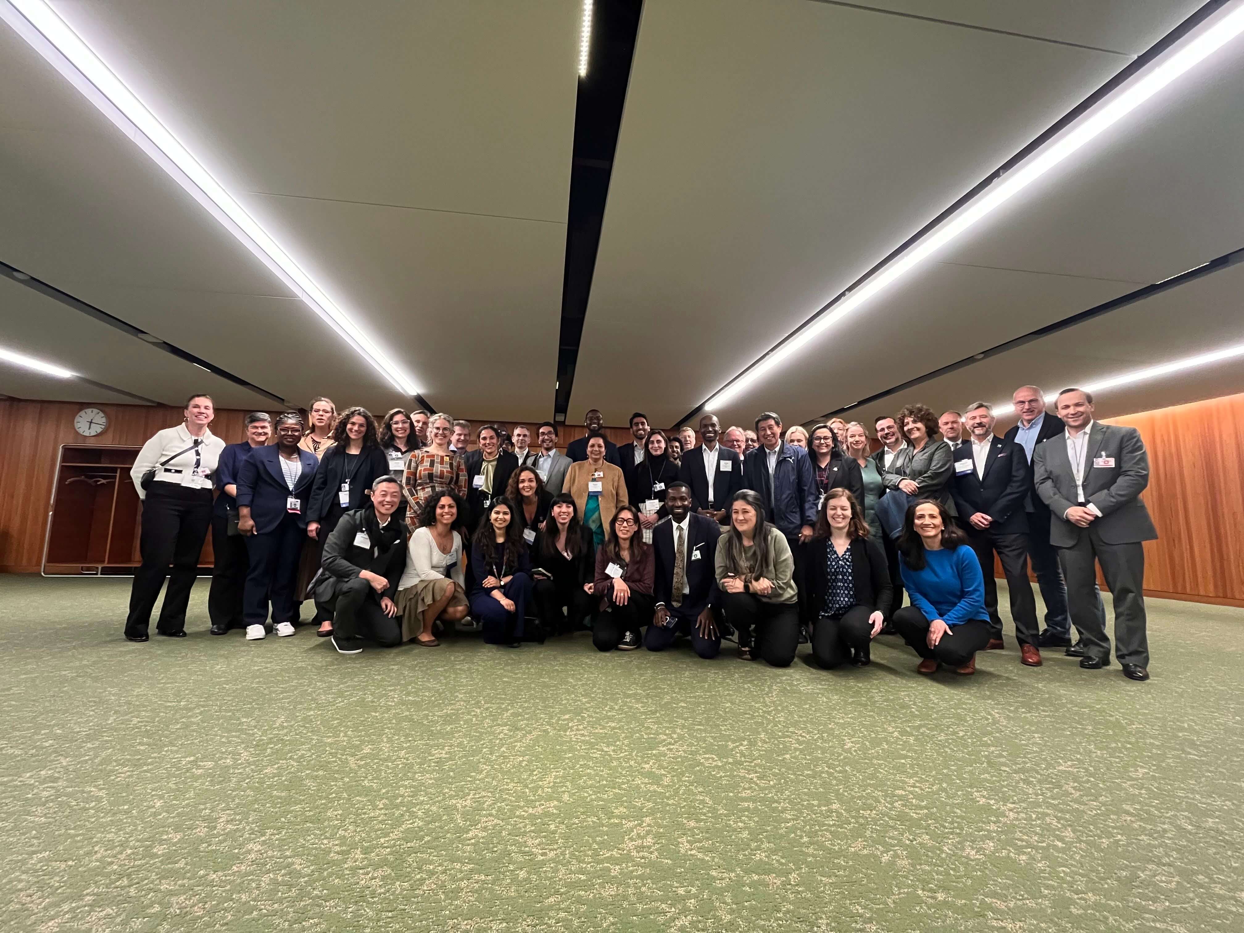 The GMI Biogas Subcommittee meeting attendees at the 2024 Global Methane Forum in Geneva, Switzerland. <br><span class='small text-muted'>(2024, Geneva, Switzerland)</span>